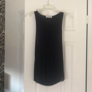 Navy blue fancy tank top